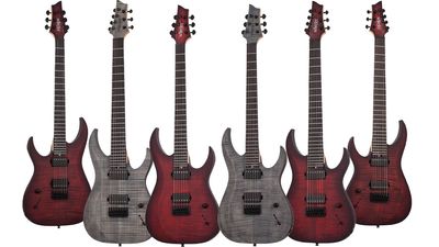 Schecter’s new Sunset Extreme series classes up the double-cut metal guitar format with flamed maple tops, stainless steel frets and USA made pickups