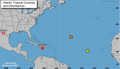 Storm Harold downgraded as record number of tropical systems form in 39 hours