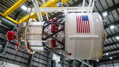 Artemis 3 rocket hardware arrives in Florida for crewed moon mission