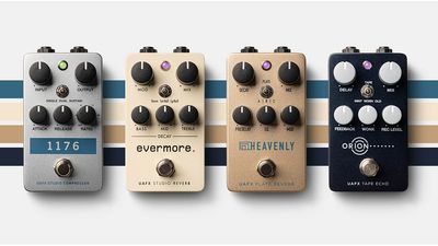 Universal Audio expands its guitar effects lineup with four compact stompboxes offering studio-quality compression, reverb and tape echo emulation