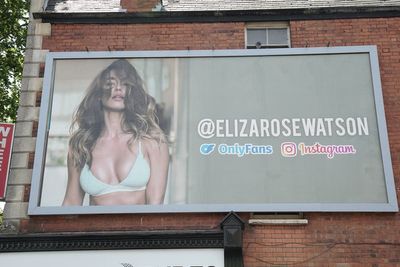 Model’s Only Fans billboards cleared after complaints children could see them