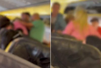 Children left in tears after ‘drunk’ woman starts brawling with passenger on Ryanair flight