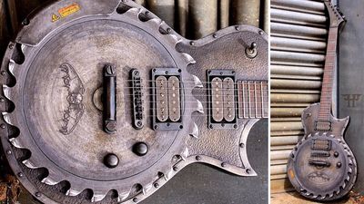 “In soviet Russia, guitar shreds you”: Meet the Torture Eclipse – a W.A.S.P.-inspired electric guitar that incorporates a rotating circular saw blade