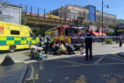 Cyclist hit by fire engine on 999 call in south London