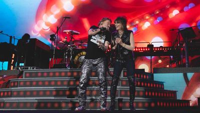 Watch Chrissie Hynde join Guns N' Roses onstage in Boston for a lively romp through Bad Obsession