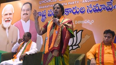 Andhra Pradesh has fallen into a debt trap, reiterates BJP State president Purandeswari