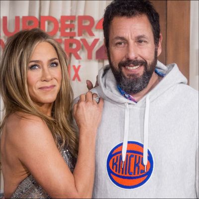 Jennifer Aniston Says Adam Sandler Sends Her Flowers Every Mother's Day