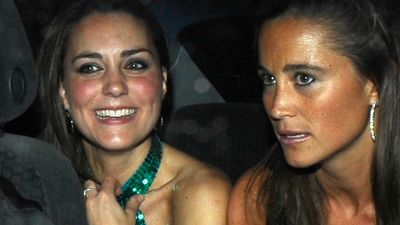 We're obsessed with Pippa Middleton's neon pink leg warmers and sequin dress she wore for night out with sister Catherine