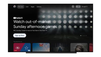 YouTube Begins 'NFL Sunday Ticket' Ground Game With Google TV Integration