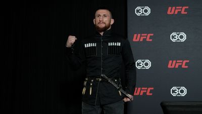Merab Dvalishvili upset with stoppage of Aljamain Sterling’s UFC 292 loss: ‘Now I have Marc Goddard phobia’
