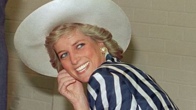 Princess Diana once wore a sparkling blue halter dress and chic pointed toe heel combo