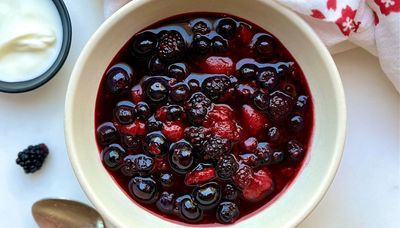 Danish red berry soup a simple, sweet summertime dessert