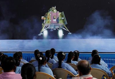 Chandrayaan-3 rover takes ‘walk on moon’ as India celebrates historic feat