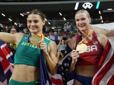 Pole vault pair agree to share gold medal at World Championships: ‘Did we just become best friends?!’
