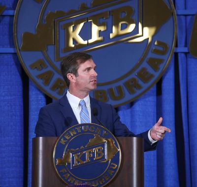 Infrastructure turns into a theme in election-season speeches at Kentucky ham breakfast