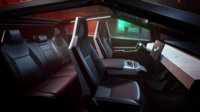 New Photos Reveal Tesla Cybertruck Interior Ambient Lighting Setup