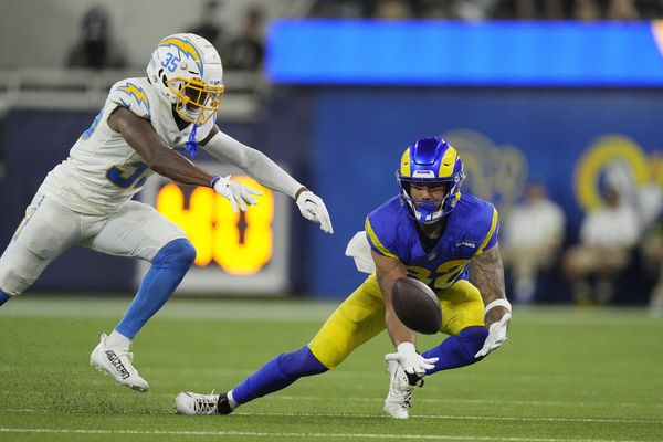 Broncos RB Jaleel McLaughlin scores TD after ejection of Rams DB Tre  Tomlinson