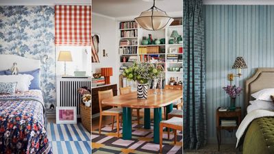 Textile designer Cathy Nordström's Swedish home is a treasure trove of pattern and color