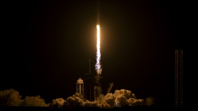 SpaceX launches 11th crewed mission as it heads to the International Space Station