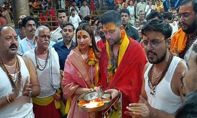Parineeti Chopra, AAP MP Raghav Chadha pay obeisance at Mahakal temple in Ujjain