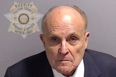 Rudy Giuliani appears to have grown two inches according to his Georgia booking record