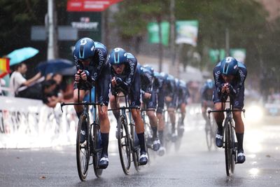 DSM-Firmenich surprising winners of wet and dark Vuelta a España opening stage team time trial