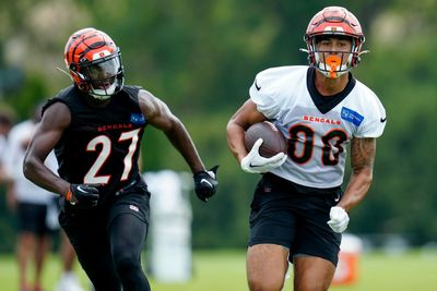 Watch: Bengals rookie Andrei Iosivas scores, hits a griddy