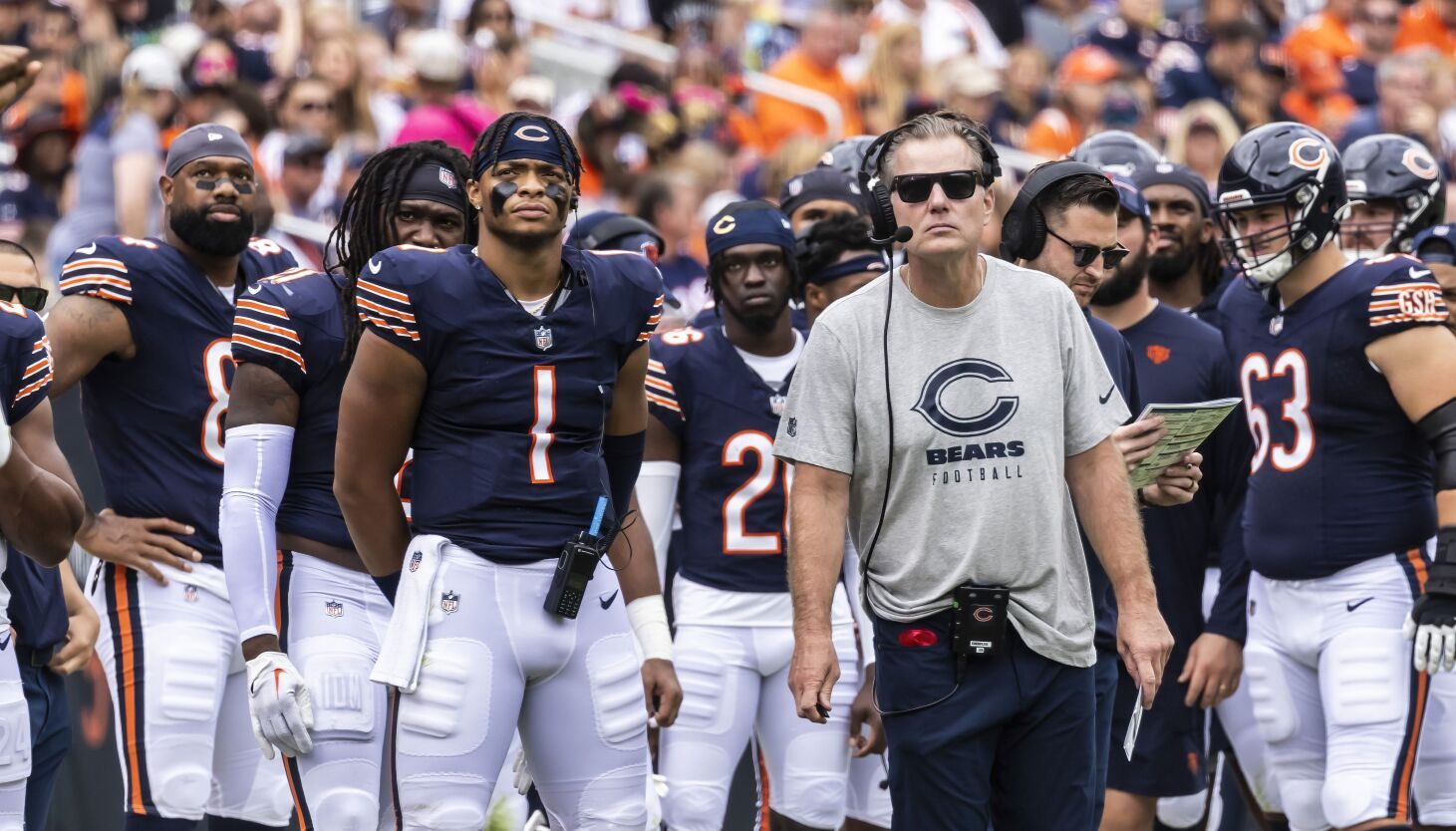 Chicago Bears QB Justin Fields will start in Saturday's preseason finale.  Who else is healthy enough to join him?