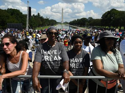 Thousands march to mark the 60th anniversary of MLK's 'I Have a Dream' speech