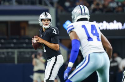 Raiders QB Aidan O’Connell completed 71% of his passes during preseason