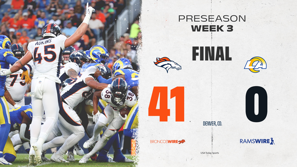 Broncos vs. Rams: 3 takeaways from Denver's 41-0 preseason win