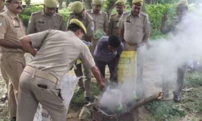 Uttar Pradesh: 50 kilograms of contraband drugs incinerated in Sitapur