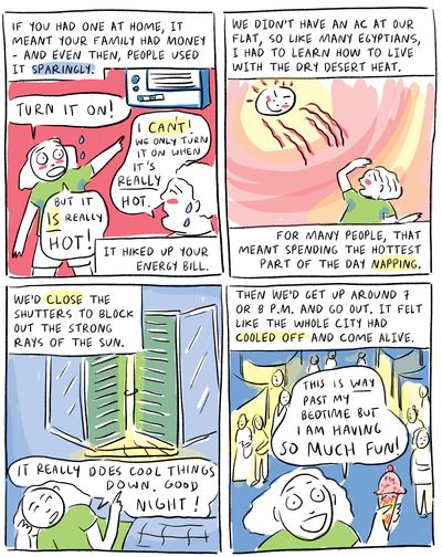 COMIC: In the '90s I survived summers in Egypt with no AC. How would it feel now?