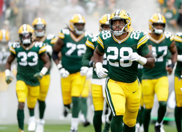 Green Bay Packers cornerback Kiondre Thomas (43) gets set on defense during  an NFL pre-season football game against the Kansas City Chiefs Thursday,  Aug. 25, 2022, in Kansas City, Mo. (AP Photo/Peter