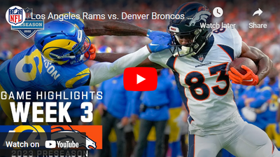 WATCH: Highlights from the Broncos’ 41-0 win over Rams