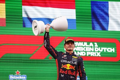 F1 Dutch GP: Verstappen equals Vettel win streak record in rain-hit race