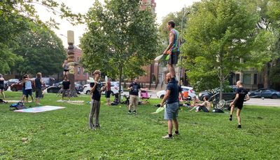 Artists go with the flow at Palmer Square taco Tuesday jam