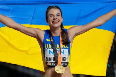 Ukrainian high jumper Mahuchikh takes gold in emotional close to world championships