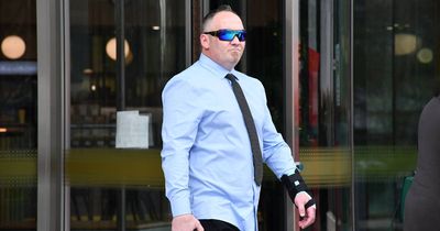 'He almost hit me': Court shown three-wheeled car driving at police