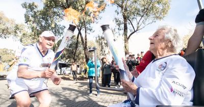 Stirring torch relay in Canberra marks 100 years of Legacy Australia