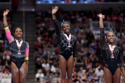 Simone Biles back in gymnastics with a bang to claim US Championship all-around gold