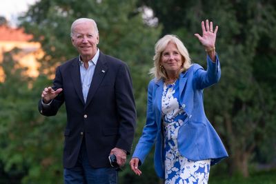 Biden and the first lady head to District of Columbia public middle school to welcome back students