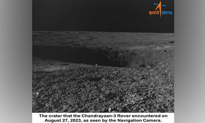 Chandrayaan-3: Rover comes acress 4-meter diameter crater on moon