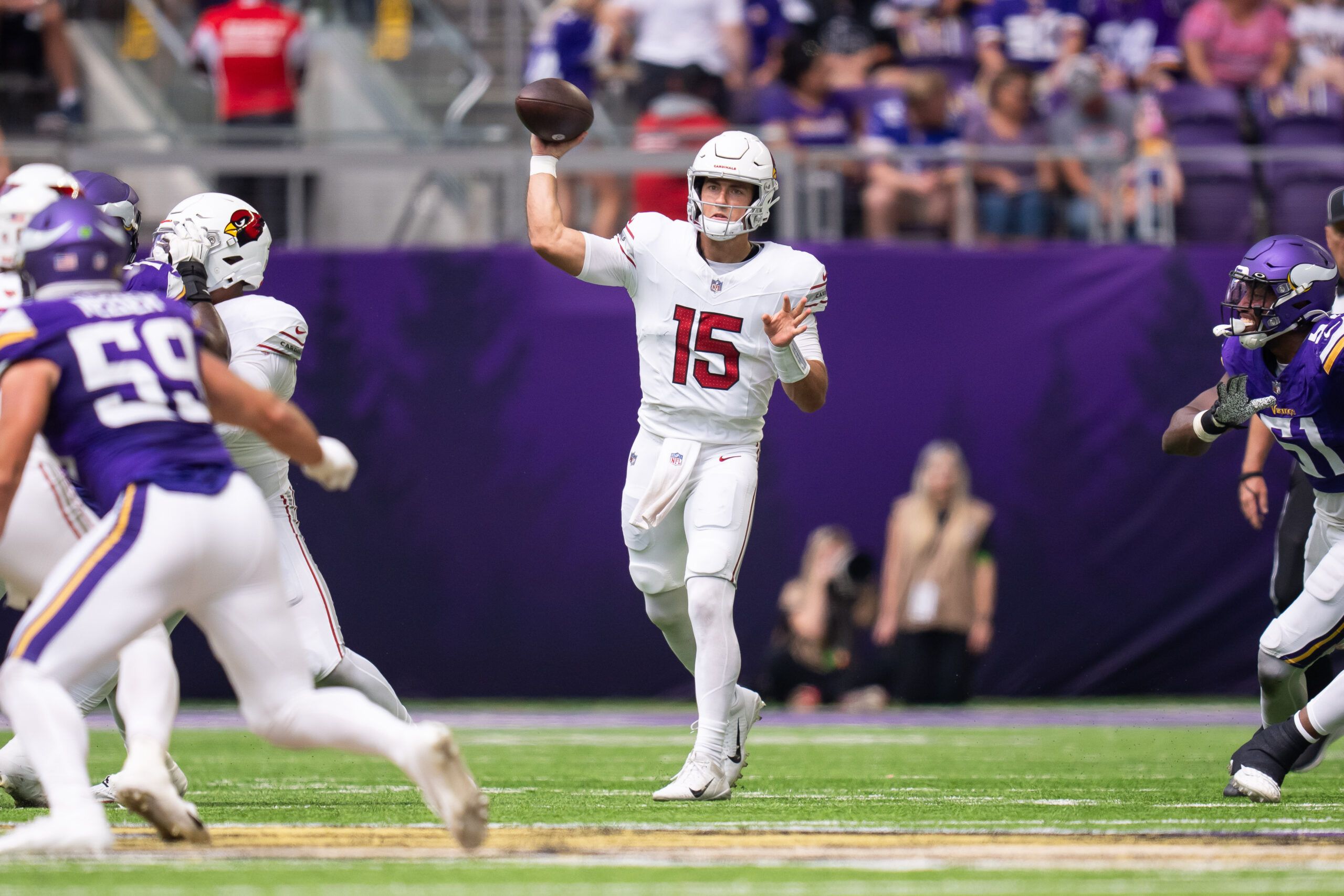 David Blough rallies Cardinals to an 18-17 victory over Vikings in