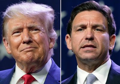 Trump pushes ‘roomer’ that DeSantis is about to drop out of 2024 race