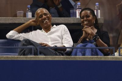 The Obamas attended the US Open and the former first lady spoke in honor of Billie Jean King