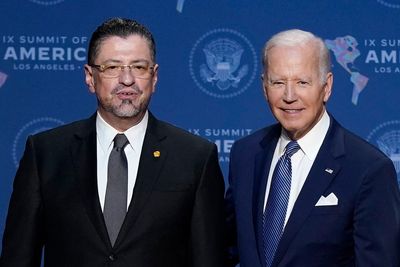 President Joe Biden is hosting Costa Rican President Rodrigo Chaves at the White House