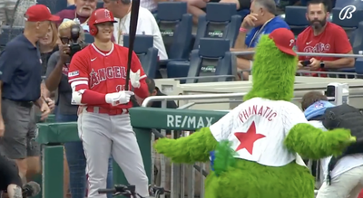 Shohei Ohtani and the Phillie Phanatic Shared a Special Moment, And Fans Loved It