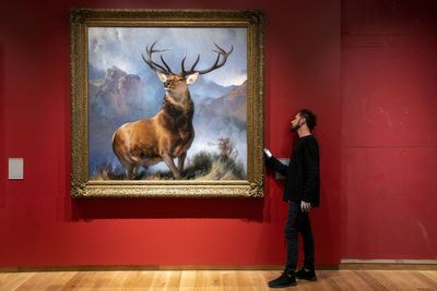 Monarch of the Glen painting moved to new spot in gallery ahead of opening