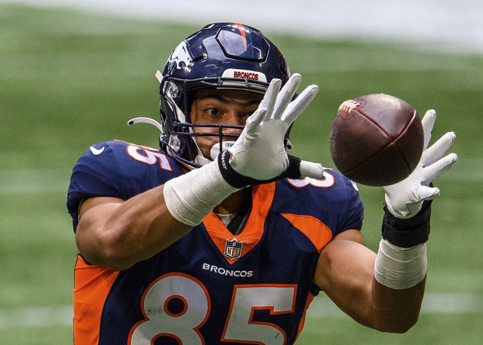 As Broncos begin roster cuts, TE Albert Okwuegbunam is the player to watch